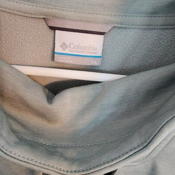 Columbia Pullover-Women's XL-Green-Fleece Lined-Drawstring Neck-Excellent Cond. - Picture 2 of 7